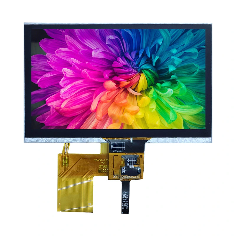 4.3 düymlük IPS TFT LCD ekran modulu 480 * 272 RGB